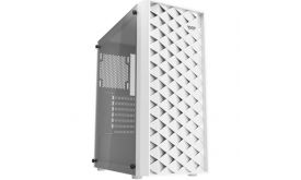 Darkflash DK351 számítógépház + 4 RGB ventilátor (fehér) (DK351 WHITE)